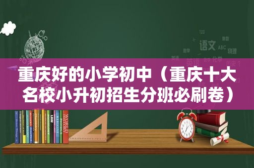 重庆好的小学初中（重庆十大名校小升初招生分班必刷卷）