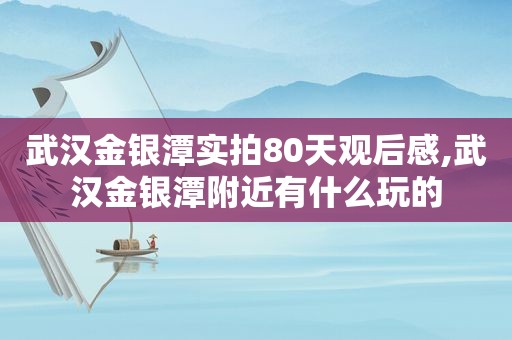 武汉金银潭实拍80天观后感,武汉金银潭附近有什么玩的