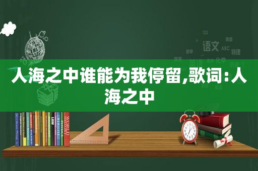 人海之中谁能为我停留,歌词:人海之中