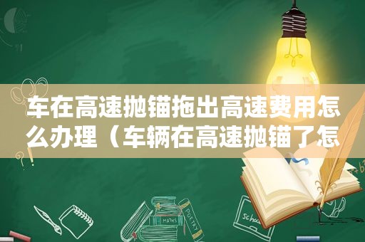 车在高速抛锚拖出高速费用怎么办理（车辆在高速抛锚了怎么办）