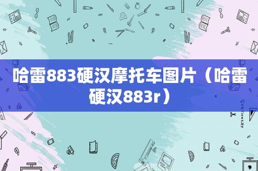 哈雷883硬汉摩托车图片（哈雷硬汉883r）