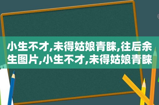 小生不才,未得姑娘青睐,往后余生图片,小生不才,未得姑娘青睐,往后余生谁写的