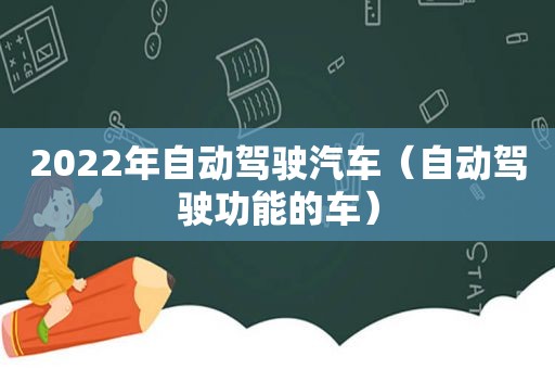 2022年自动驾驶汽车（自动驾驶功能的车）