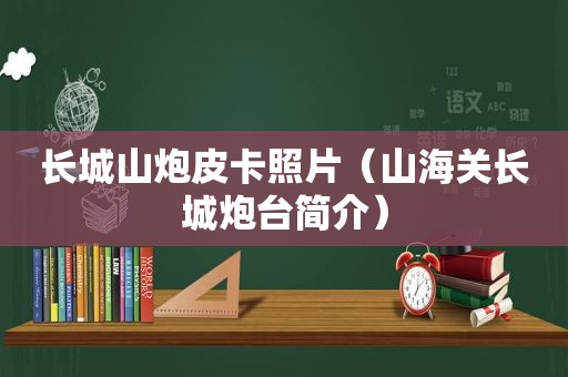 长城山炮皮卡照片（山海关长城炮台简介）