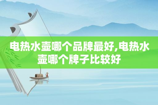 电热水壶哪个品牌最好,电热水壶哪个牌子比较好