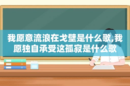 我愿意流浪在戈壁是什么歌,我愿独自承受这孤寂是什么歌