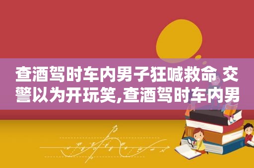 查酒驾时车内男子狂喊救命 交警以为开玩笑,查酒驾时车内男子狂喊救命 交警以为开玩笑走近一看