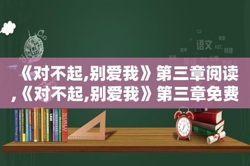 《对不起,别爱我》第三章阅读,《对不起,别爱我》第三章免费阅读