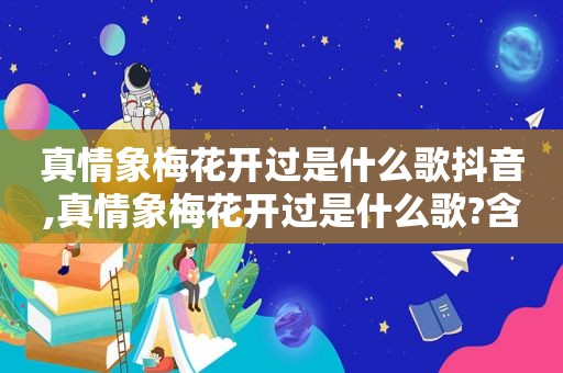 真情象梅花开过是什么歌抖音,真情象梅花开过是什么歌?含义是什么