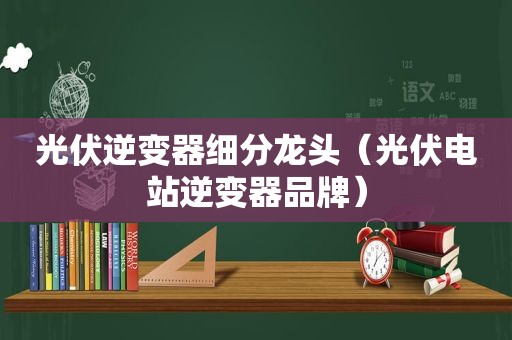 光伏逆变器细分龙头（光伏电站逆变器品牌）