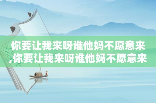 你要让我来呀谁他妈不愿意来,你要让我来呀谁他妈不愿意来歌词是什么意思