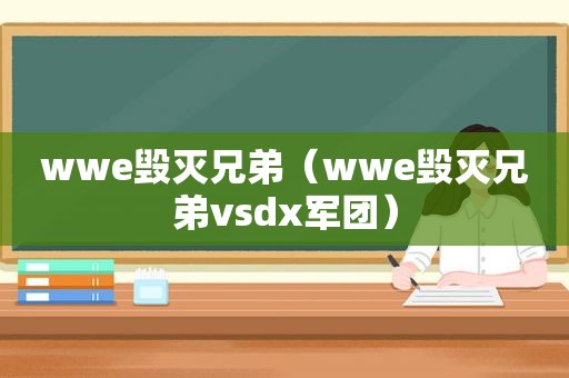 wwe毁灭兄弟（wwe毁灭兄弟vsdx军团）