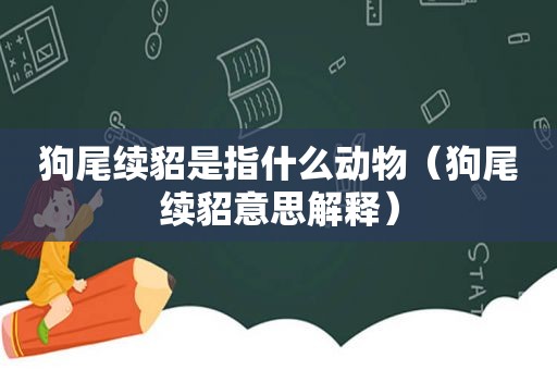 狗尾续貂是指什么动物（狗尾续貂意思解释）