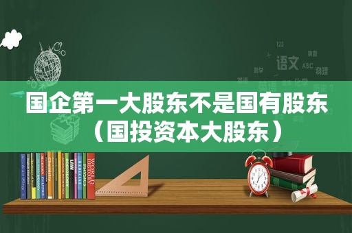 国企第一大股东不是国有股东（国投资本大股东）