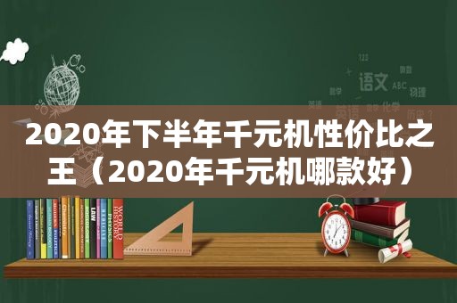 2020年下半年千元机性价比之王（2020年千元机哪款好）