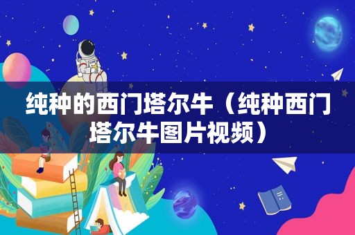 纯种的西门塔尔牛（纯种西门塔尔牛图片视频）