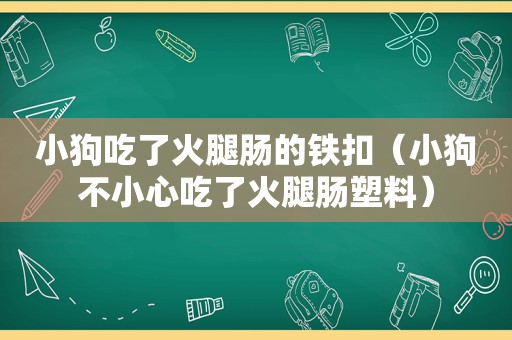 小狗吃了火腿肠的铁扣（小狗不小心吃了火腿肠塑料）