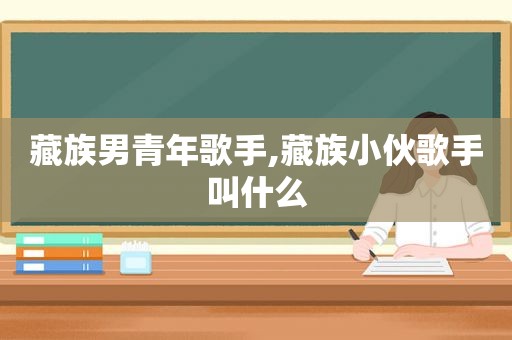 藏族男青年歌手,藏族小伙歌手叫什么