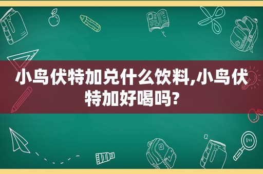 小鸟伏特加兑什么饮料,小鸟伏特加好喝吗?