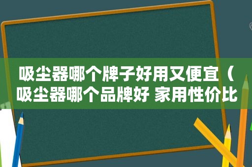 吸尘器哪个牌子好用又便宜（吸尘器哪个品牌好 家用性价比高）