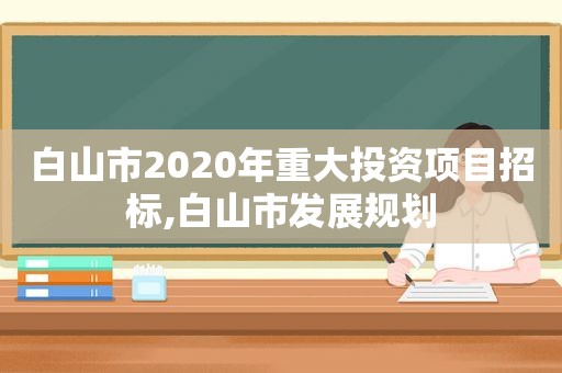 白山市2020年重大投资项目招标,白山市发展规划