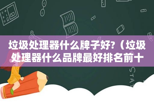 垃圾处理器什么牌子好?（垃圾处理器什么品牌最好排名前十名）