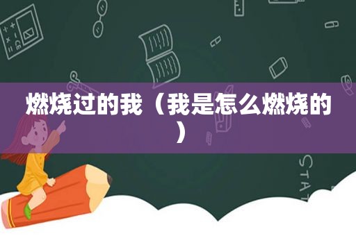 燃烧过的我（我是怎么燃烧的）