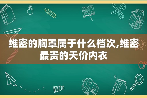 维密的胸罩属于什么档次,维密最贵的天价内衣