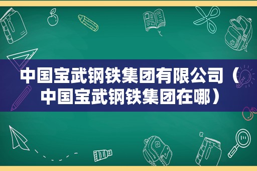 中国宝武钢铁集团有限公司（中国宝武钢铁集团在哪）