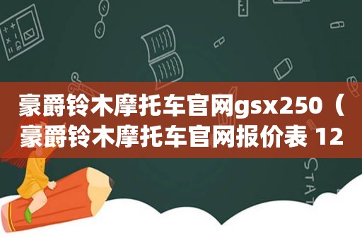 豪爵铃木摩托车官网gsx250（豪爵铃木摩托车官网报价表 125）