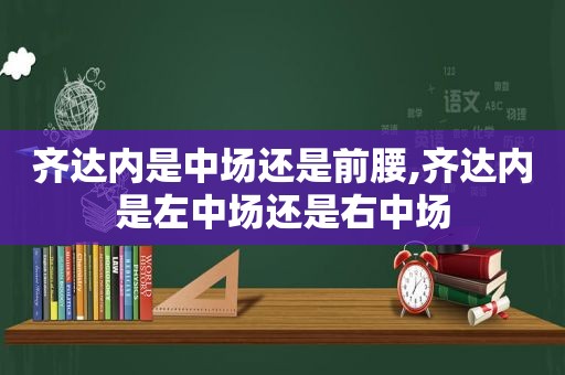 齐达内是中场还是前腰,齐达内是左中场还是右中场