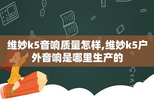 维妙k5音响质量怎样,维妙k5户外音响是哪里生产的