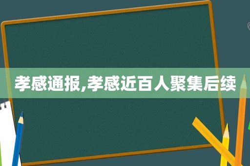 孝感通报,孝感近百人聚集后续