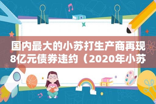 国内最大的小苏打生产商再现8亿元债券违约（2020年小苏打价格走势）