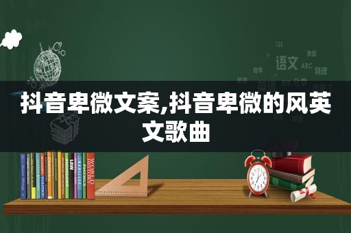 抖音卑微文案,抖音卑微的风英文歌曲