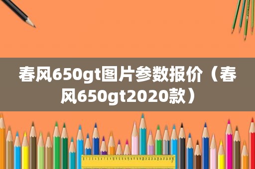 春风650gt图片参数报价（春风650gt2020款）