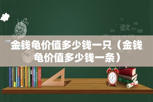 金钱龟价值多少钱一只（金钱龟价值多少钱一条）