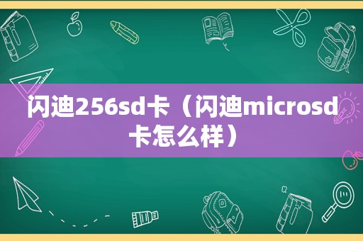 闪迪256sd卡（闪迪microsd卡怎么样）