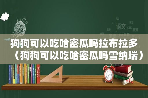 狗狗可以吃哈密瓜吗拉布拉多（狗狗可以吃哈密瓜吗雪纳瑞）