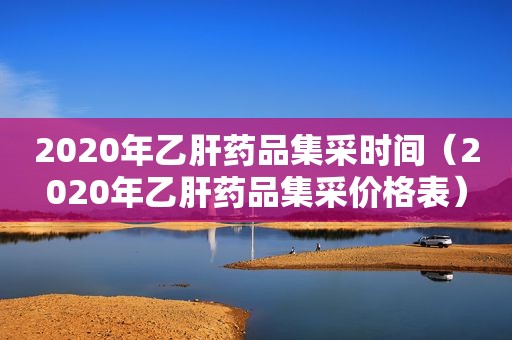 2020年乙肝药品集采时间（2020年乙肝药品集采价格表）