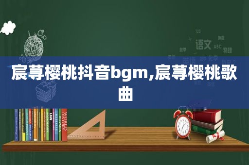 宸荨樱桃抖音bgm,宸荨樱桃歌曲