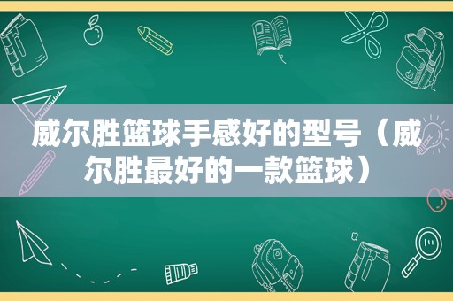 威尔胜篮球手感好的型号（威尔胜最好的一款篮球）