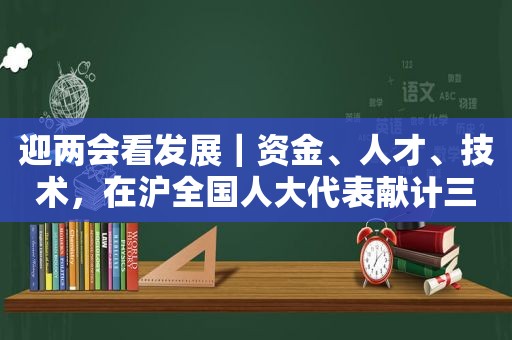 迎两会看发展｜资金、人才、技术，在沪全国人大代表献计三大先导产业