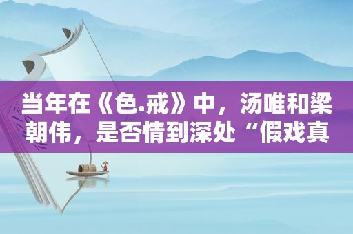 当年在《色.戒》中，汤唯和梁朝伟，是否情到深处“假戏真做”？