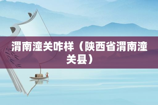 渭南潼关咋样（陕西省渭南潼关县）