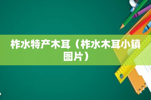 柞水特产木耳（柞水木耳小镇图片）