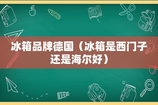 冰箱品牌德国（冰箱是西门子还是海尔好）