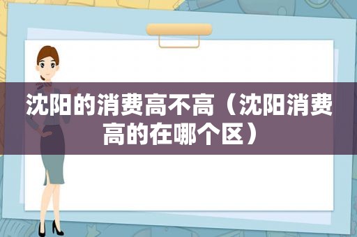 沈阳的消费高不高（沈阳消费高的在哪个区）