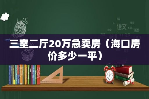 三室二厅20万急卖房（海口房价多少一平）