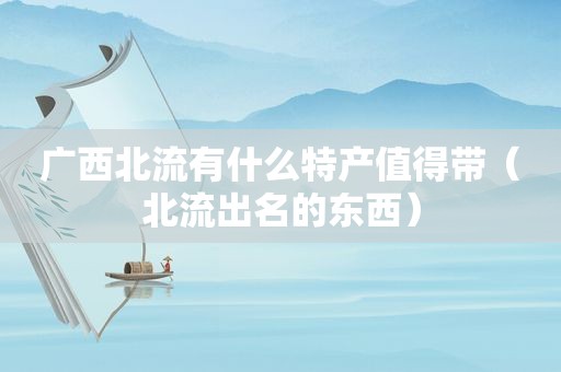 广西北流有什么特产值得带（北流出名的东西）